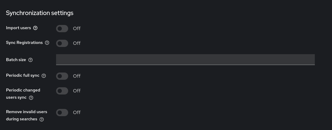 Disable Syncing Users