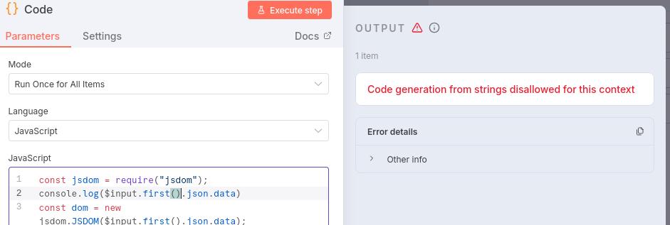 JSDOM problems